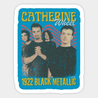 Catherine Wheel Vintage 1992 // 1922 Black Metallic Original Fan Design Artwork Sticker